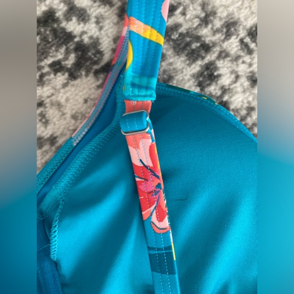 Lands’End Tankini Swim Twist Front top and matching bikini bottoms size 18 - Picture 8 of 10